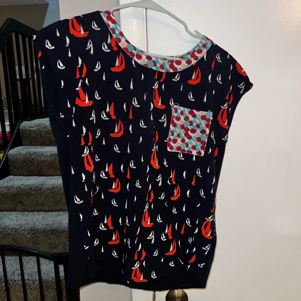 Women’s Anthropology Porridge blouse, size SM.